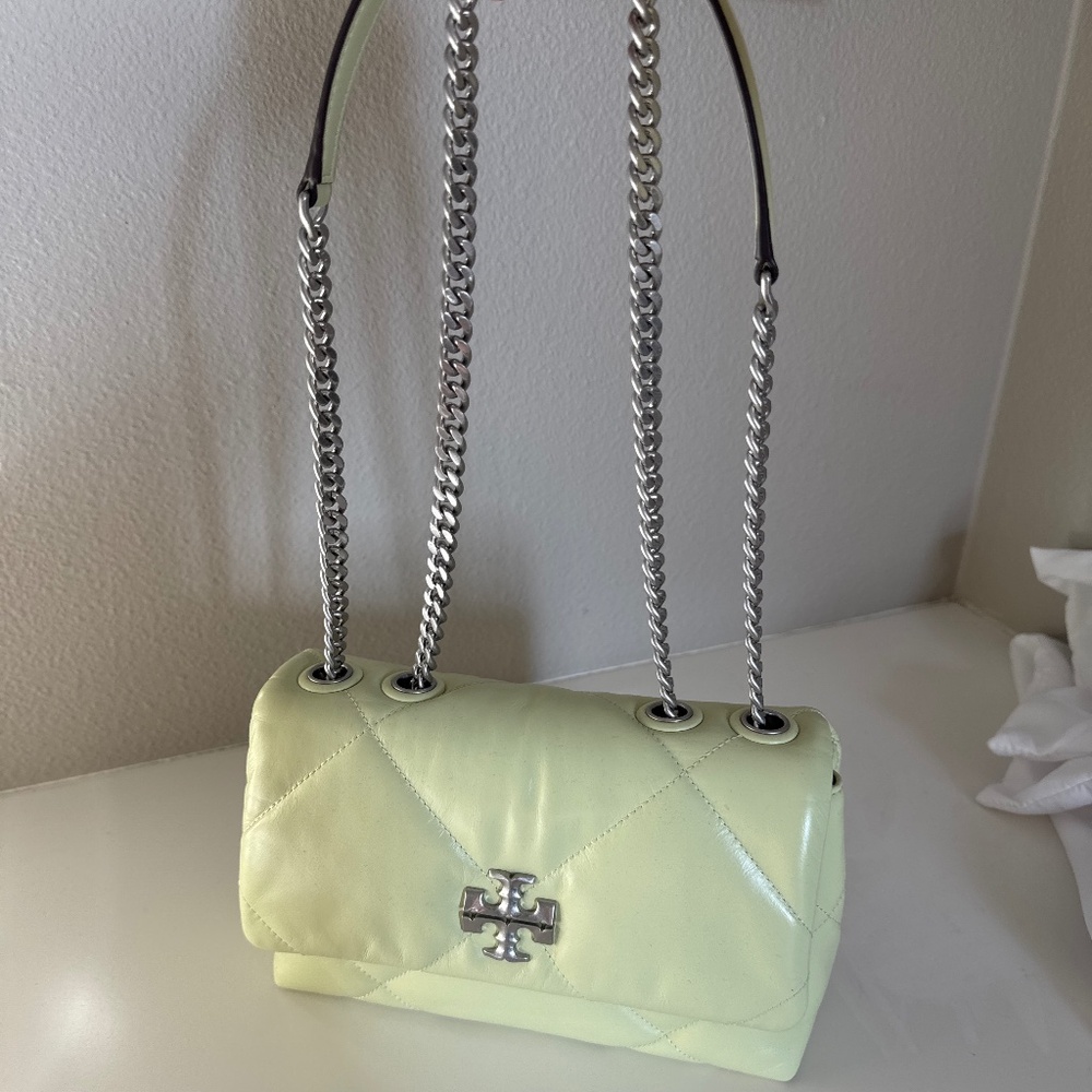 Tory Burch Kira Diamond Quilted in Lime Green